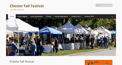 Desktop Screenshot of chesterfallfestival.org