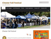 Tablet Screenshot of chesterfallfestival.org